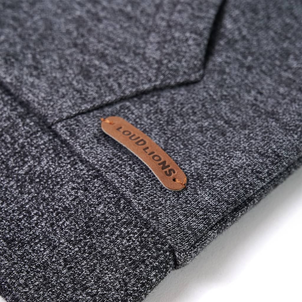 Felpa con Cappuccio e Cerniera per Bambini Grigio Mélange 92