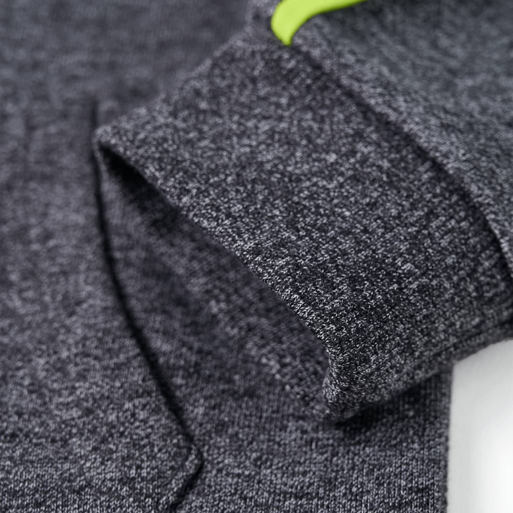 Felpa con Cappuccio e Cerniera per Bambini Grigio Mélange 92