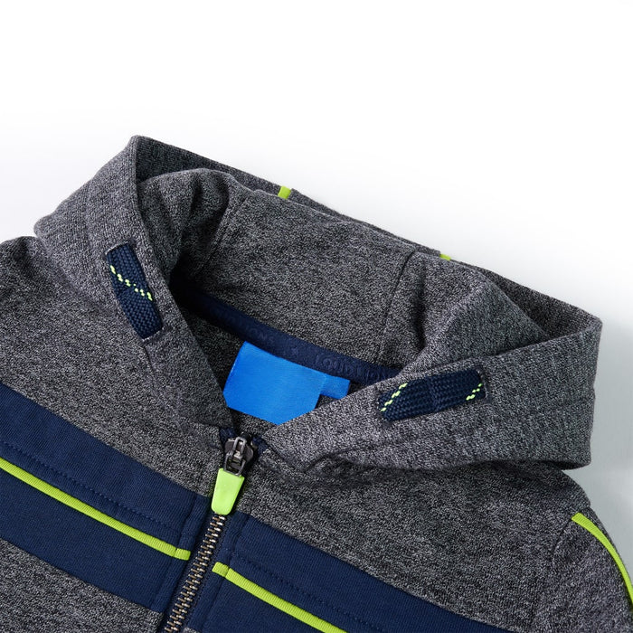 Felpa con Cappuccio e Cerniera per Bambini Grigio MÃ©lange 104cod mxl 132413