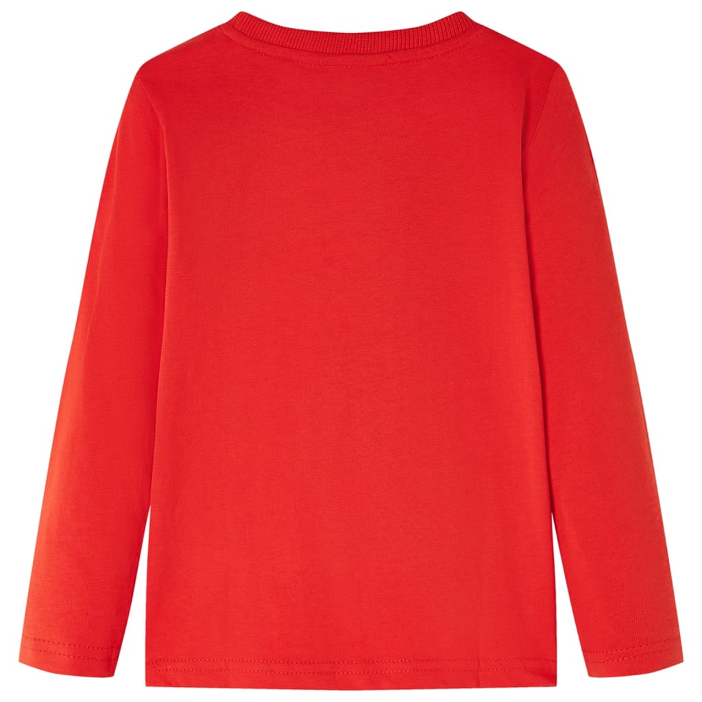 Maglietta per Bambini a Maniche Lunghe Rossa 92 13284