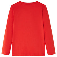 Maglietta per Bambini a Maniche Lunghe Rossa 140 13288