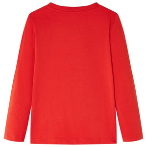 Maglietta per Bambini a Maniche Lunghe Rossa 140 13288
