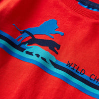 Maglietta da Bambino Maniche Lunghe Rossa 92 13294