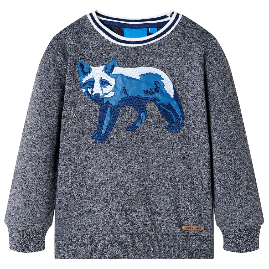 Felpa per Bambini Blu Marino MÃ©lange 92cod mxl 132467