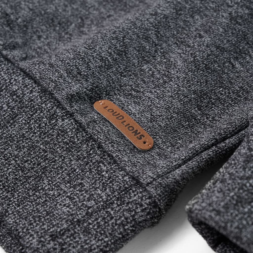 Felpa per Bambini Blu Marino Mélange 128 13342