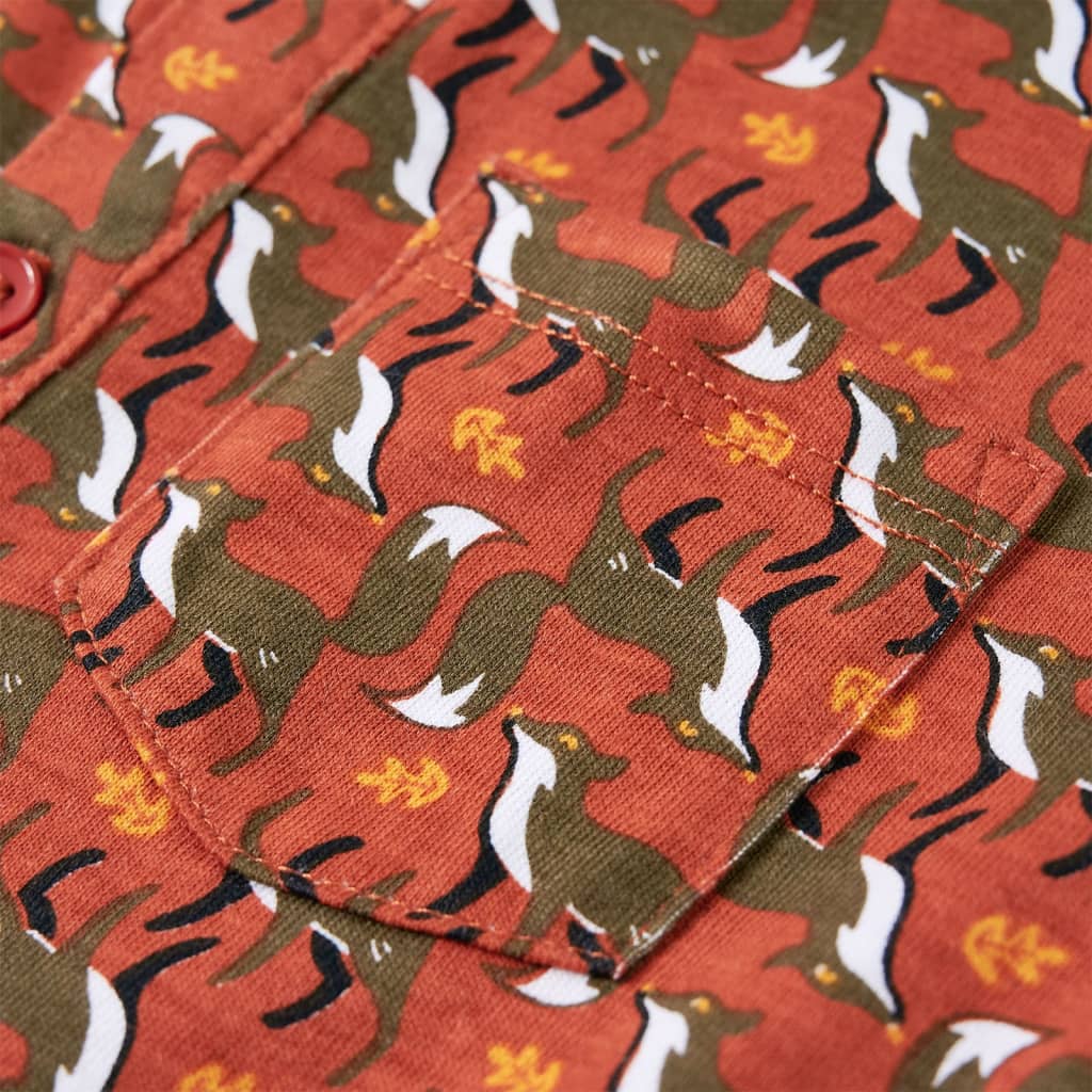 Camicia per Bambini Ruggine Chiaro 104 13345