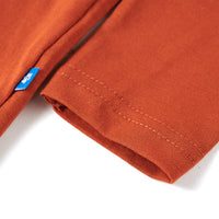 Maglietta da Bambino Maniche Lunghe Ruggine Chiaro 92 13349