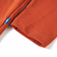 Maglietta da Bambino Maniche Lunghe Ruggine Chiaro 104 13350