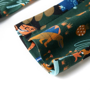 Pigiama da Bambino a Maniche Lunghe Verde Scuro 140 13368