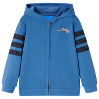 Felpa con Cappuccio e Cerniera per Bambini Blu 116cod mxl 132454