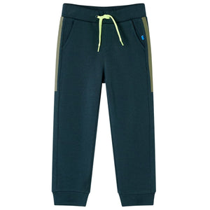Pantaloni Tuta per Bambini con Coulisse Verde Muschio 140