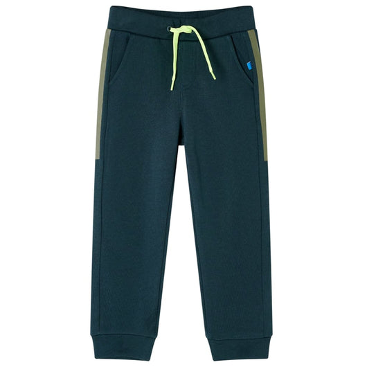 Pantaloni Tuta per Bambini con Coulisse Verde Muschio 140