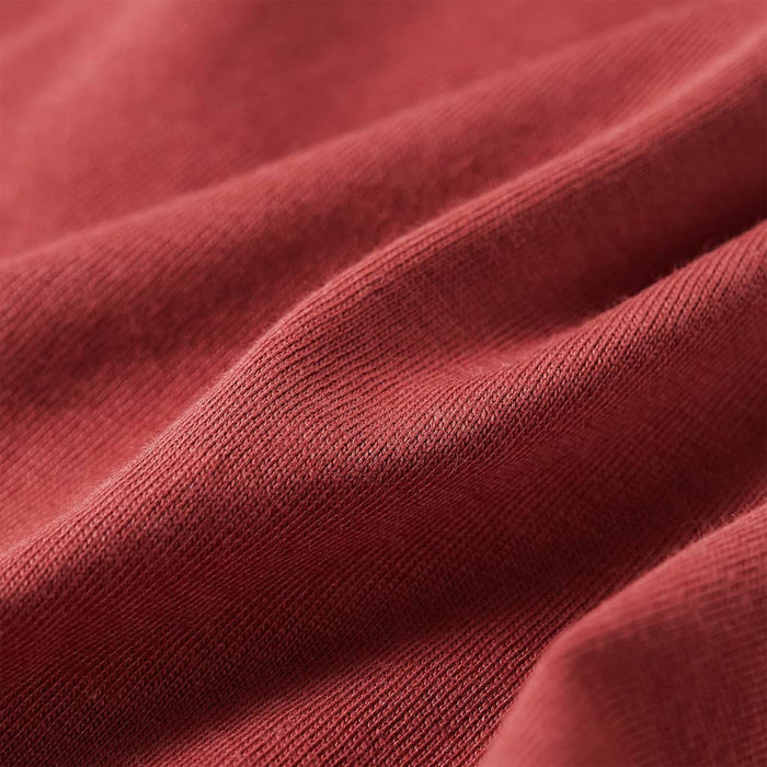 Maglietta Bambino Maniche Lunghe Rosso Bruciato 104 13455