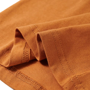 Maglietta da Bambino Maniche Lunghe Ocra Scuro 116 13461