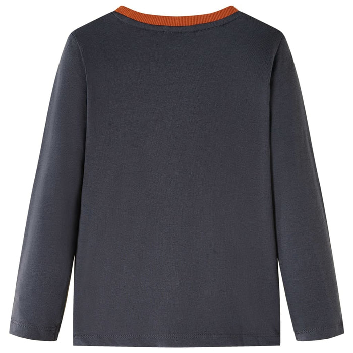 Maglietta per Bambini a Maniche Lunghe Antracite 104 13465