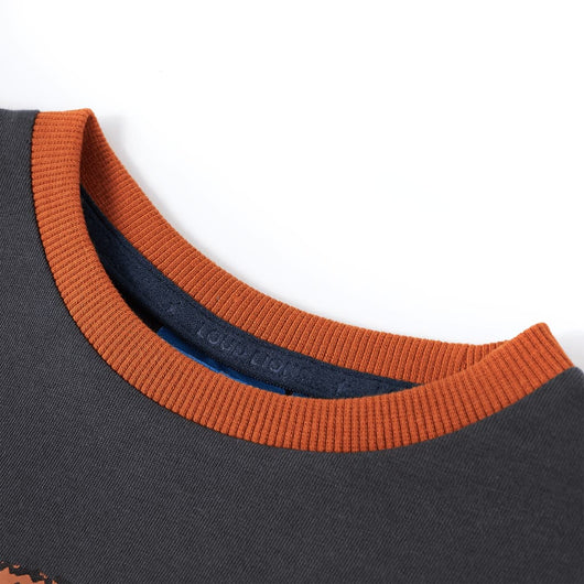 Maglietta per Bambini a Maniche Lunghe Antracite 104 13465