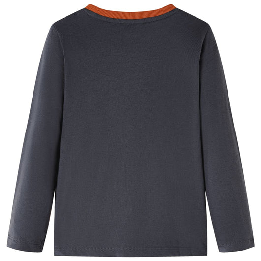 Maglietta per Bambini a Maniche Lunghe Antracite 116cod mxl 84553
