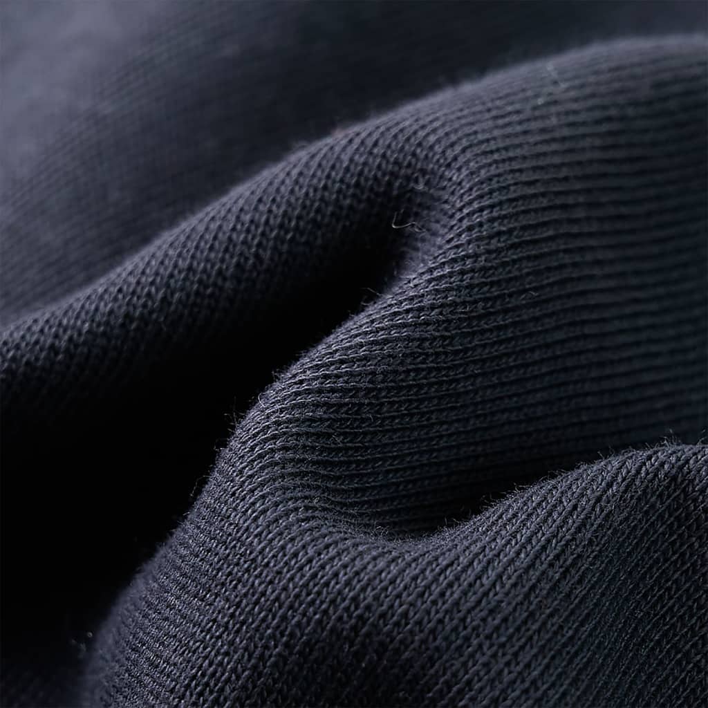 Felpa con Cappuccio e Mezza Cerniera per Bambini Antracite Cognac 116 13476