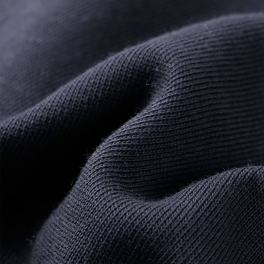 Felpa con Cappuccio e Mezza Cerniera per Bambini Antracite Cognac 128