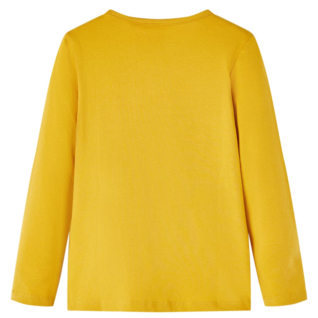 Maglietta per Bambini a Maniche Lunghe Ocra Scuro 92cod mxl 84097