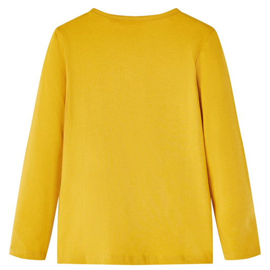 Maglietta per Bambini a Maniche Lunghe Ocra Scuro 92cod mxl 84097