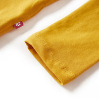 Maglietta per Bambini a Maniche Lunghe Ocra Scuro 104 13480
