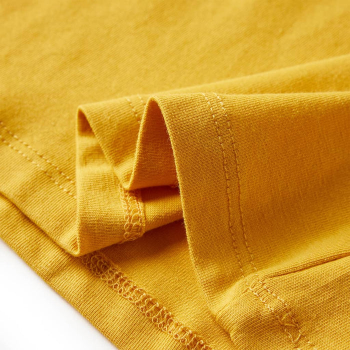 Maglietta per Bambini a Maniche Lunghe Ocra Scuro 116 13481