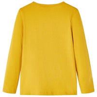 Maglietta per Bambini a Maniche Lunghe Ocra Scuro 140 13483