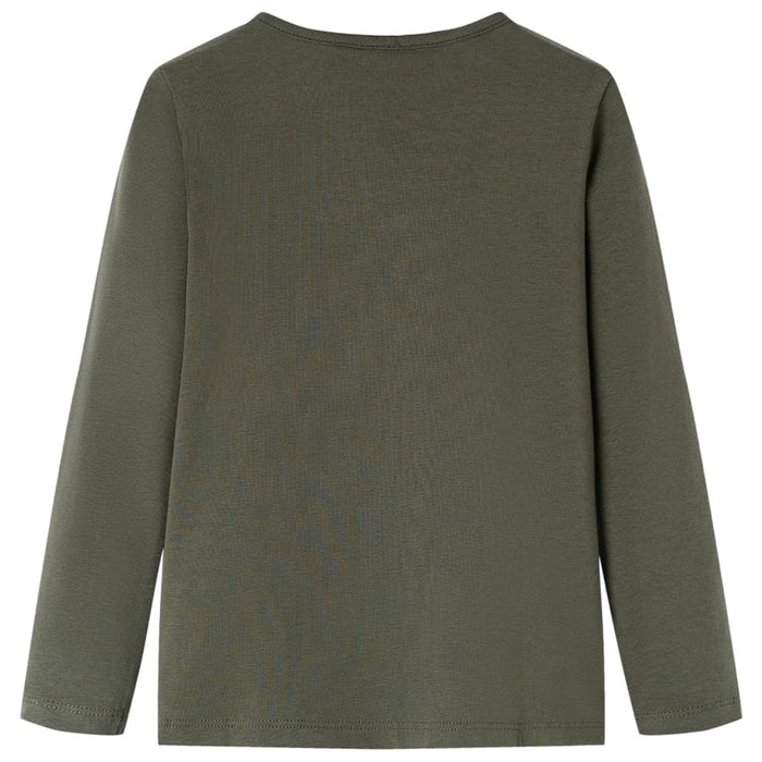 Maglietta per Bambini a Maniche Lunghe Cachi 104cod mxl 84106