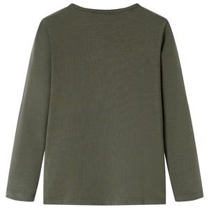 Maglietta per Bambini a Maniche Lunghe Cachi 128 13487