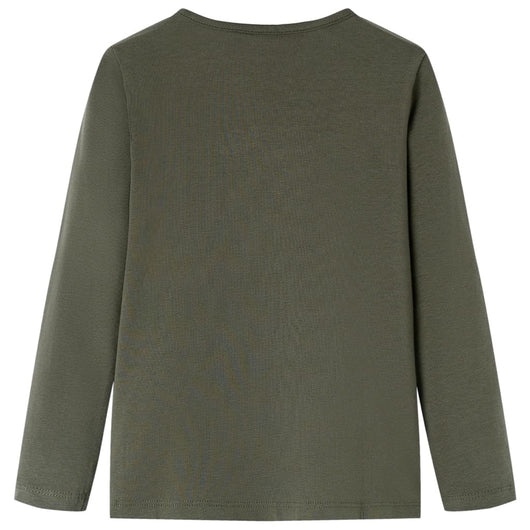 Maglietta per Bambini a Maniche Lunghe Cachi 128cod mxl 84105