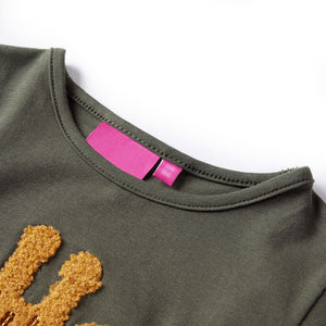 Maglietta per Bambini a Maniche Lunghe Cachi 128 13487