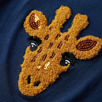 Maglietta per Bambini a Maniche Lunghe Blu Marino 92 13489