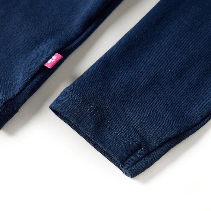 Maglietta per Bambini a Maniche Lunghe Blu Marino 104 13490