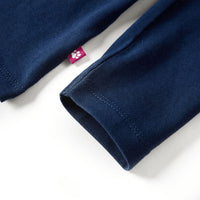 Maglietta da Bambino a Maniche Lunghe Blu Marino 104 13560