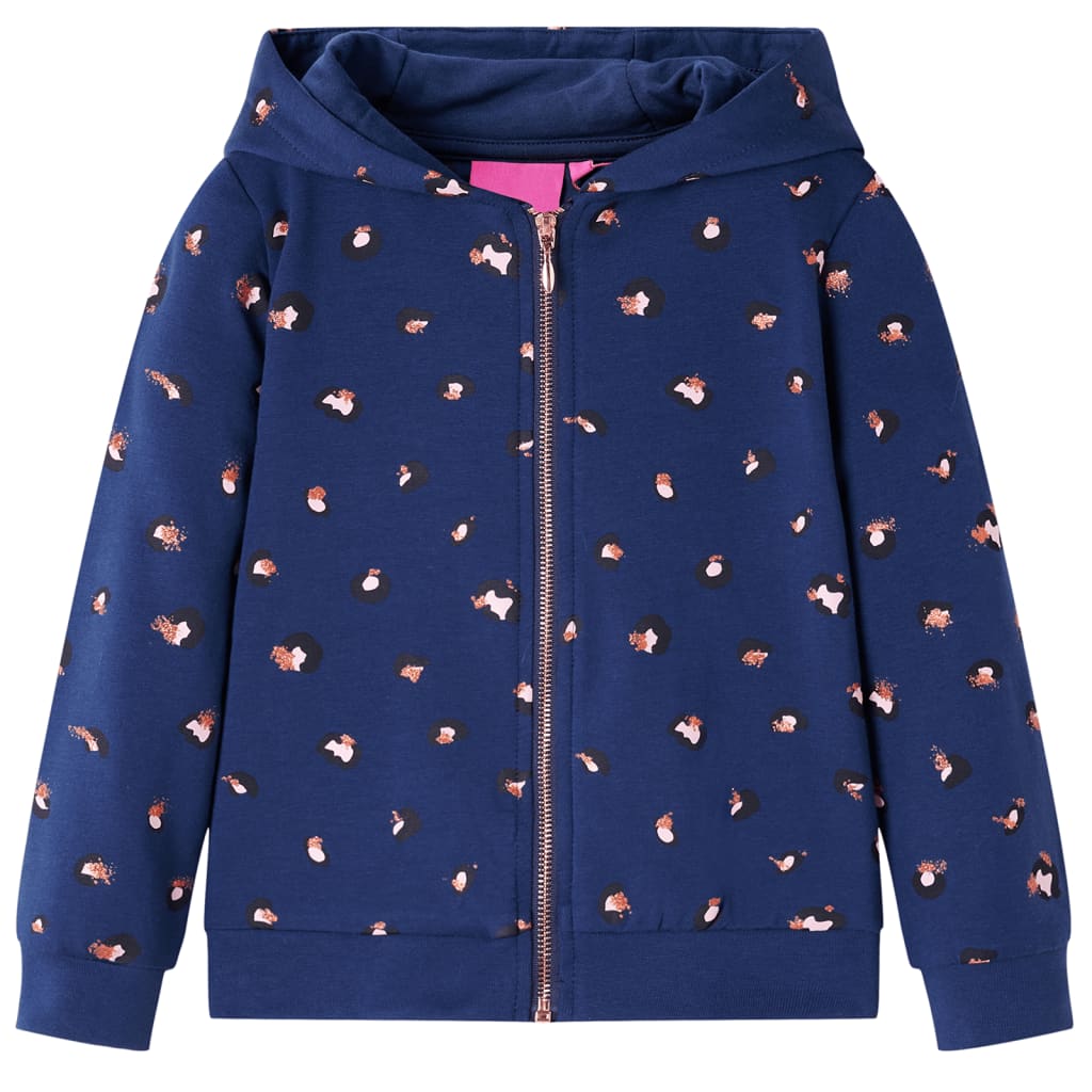 Felpa con Cappuccio per Bambini Blu Marino 104cod mxl 132266