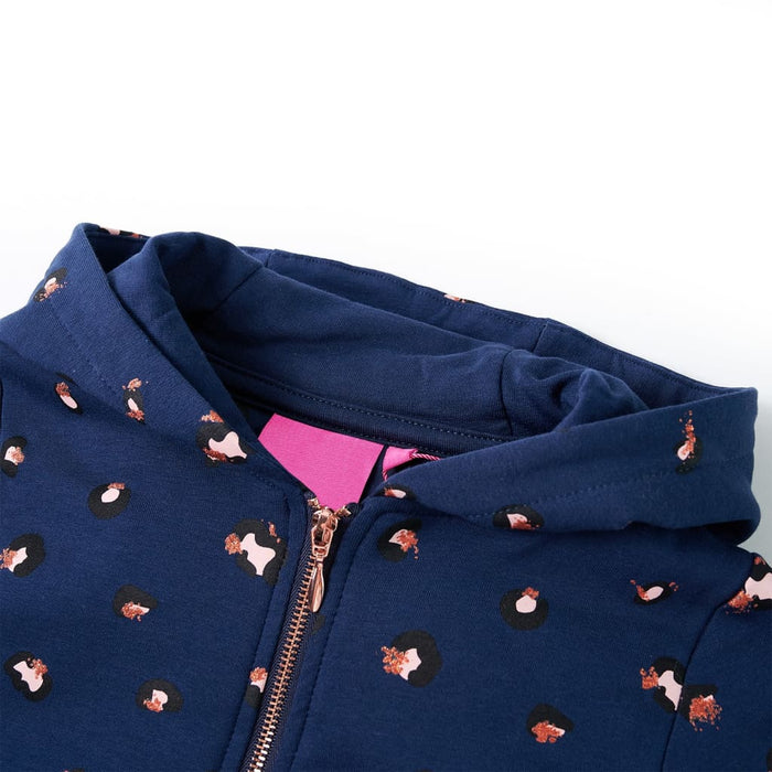 Felpa con Cappuccio per Bambini Blu Marino 104cod mxl 132266