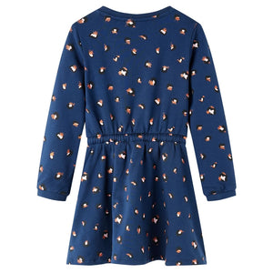 Abito da Bambina a Maniche Lunghe Blu Marino 116cod mxl 108331