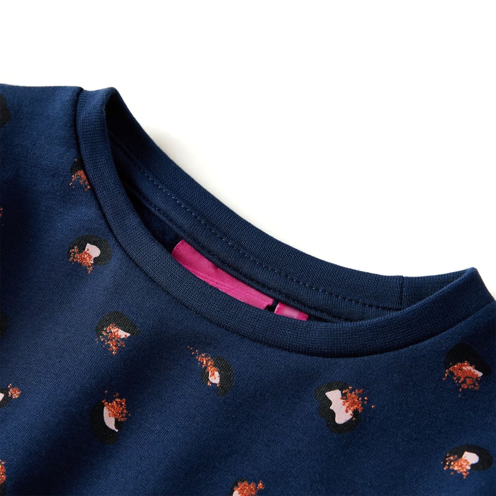 Abito da Bambina a Maniche Lunghe Blu Marino 140cod mxl 132268