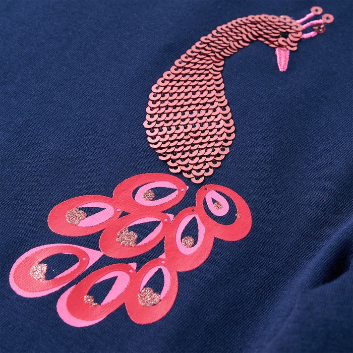 Maglietta per Bambini Maniche Lunghe Blu Marino 116 13596