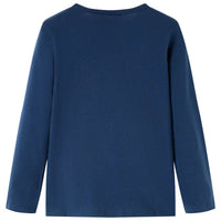 Maglietta da Bambina a Maniche Lunghe Blu Marino 92 13619