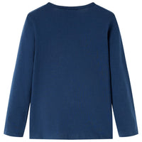 Maglietta da Bambina a Maniche Lunghe Blu Marino 116 13621