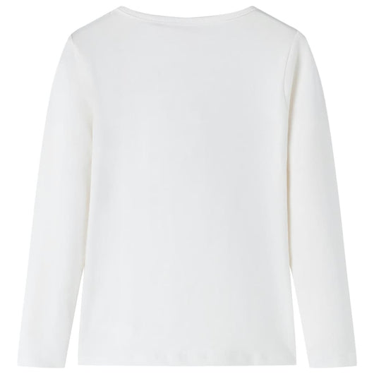 Maglietta per Bambini a Maniche Lunghe Pony Ecrù 116 13626