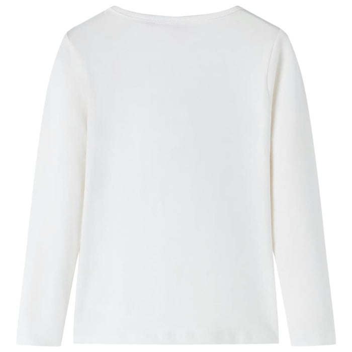 Maglietta per Bambini a Maniche Lunghe Pony Ecrù 116 13626