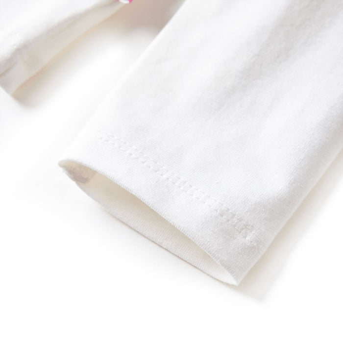 Maglietta per Bambini a Maniche Lunghe Pony Ecrù 116 13626