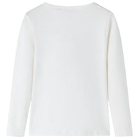 Maglietta per Bambini a Maniche Lunghe Pony Ecrù 128 13627