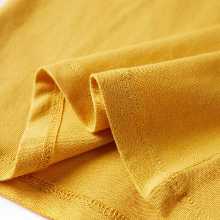 Maglietta per Bambini Maniche Lunghe Ocra Scuro 128 13637