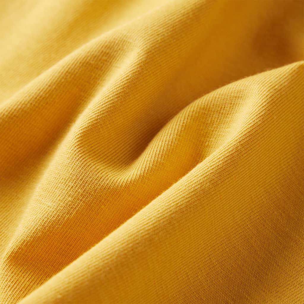 Maglietta per Bambini Maniche Lunghe Ocra Scuro 140 13638