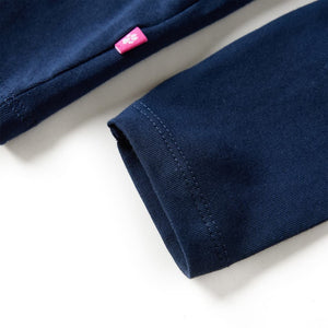 Maglietta per Bambini Maniche Lunghe Blu Marino 116 13651