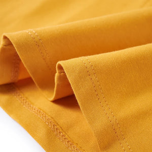 Maglietta da Bambina a Maniche Lunghe Ocra Scuro 92